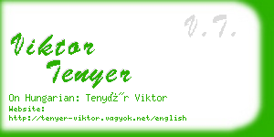 viktor tenyer business card